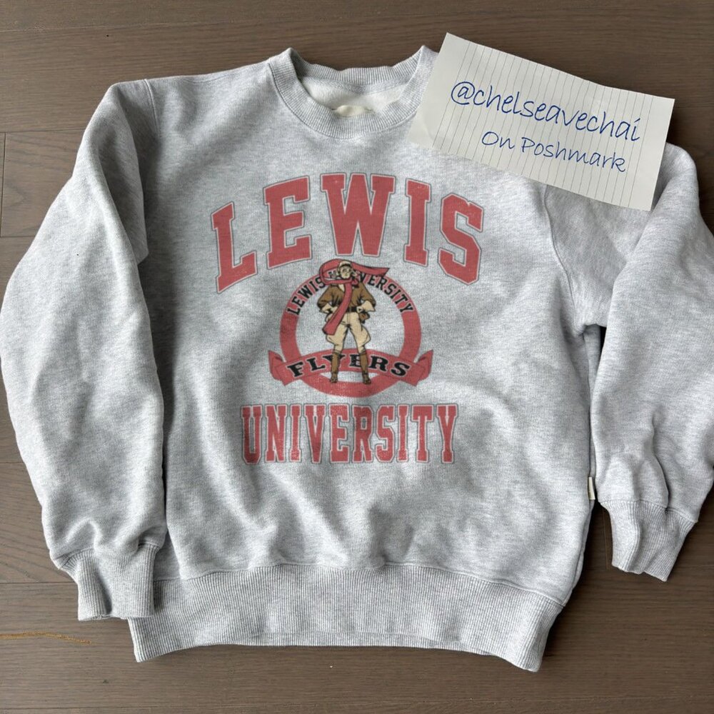 Vintage 1990 GALT SAND University Lewis Flyers Big Logo Sweatshirt, Lewis Flyers